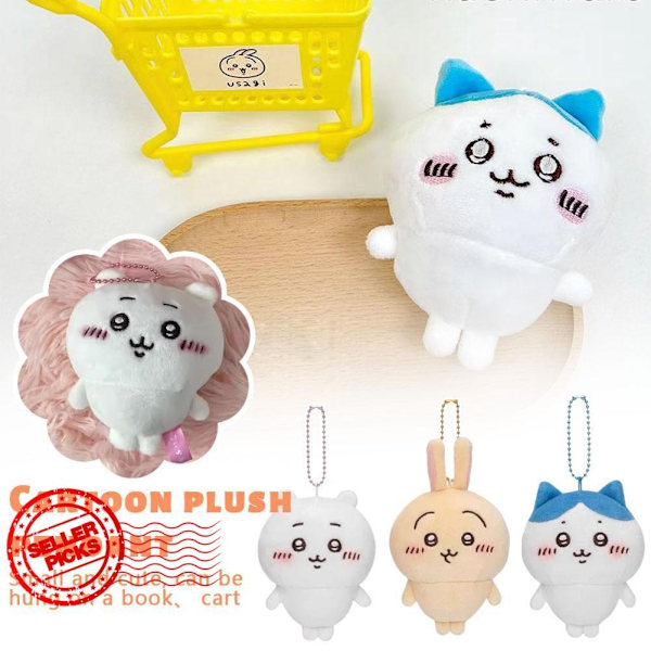 Chiikawa Anime Plysch Hänge Söt Tecknad Usagi Docka Hänge Gåva 10cm Plysch O1U7 Apricot One size
