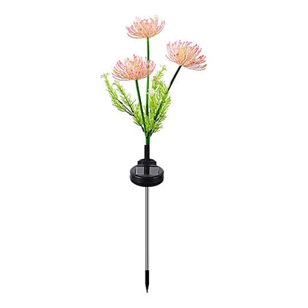 Solcellsdrivna Trädgårdslampor, Solcellsblommor Vattentäta IP65 Solcellslampor, Utomhus Landskapsbelysning Dekorativ för Gård Gräsmatta Uteplats pink 1set