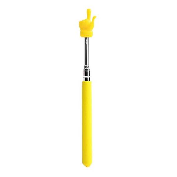 Teleskopisk Lärarpekare Mini Hand Klassrum Och Pekare Presentation Finger K6I2 yellow one-size