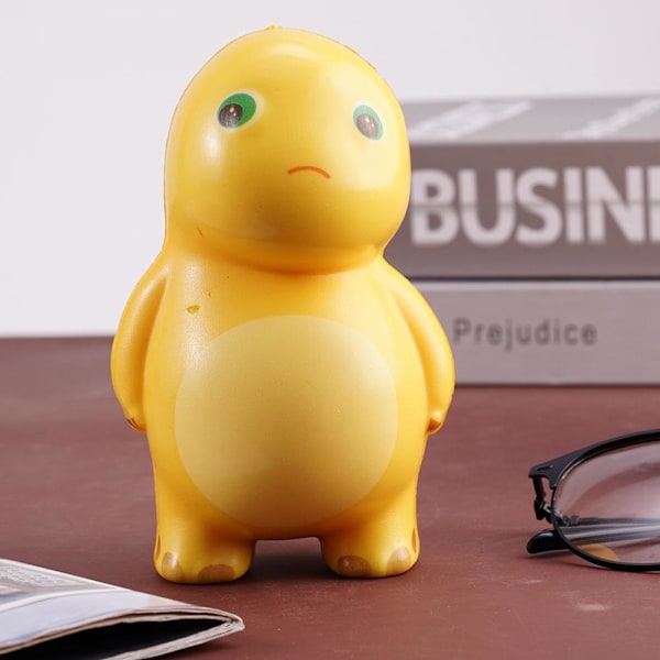 Stressreducerande dinosaurieleksak elastisk persika kläm dekompressionsleksak leksaker söt dekompression Z0O0 yellowA one-size