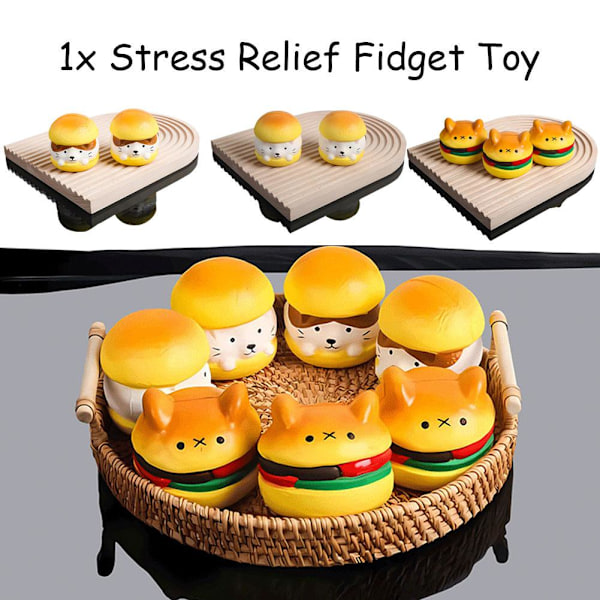 Stress Relief Leksak Mat Stress Relief Leksaker Julparty Kläm Leksak To✨y O2X8 N5H7 cat onesize