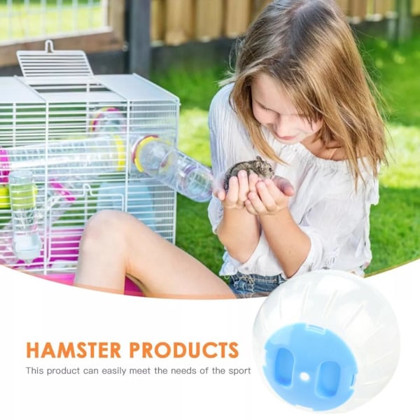 10cm Färgglatt Hölje Löpboll Litet Husdjur Hamster Leksak Träning Fitness Hjul Hamster Löpning M9d0 pink 1pcs