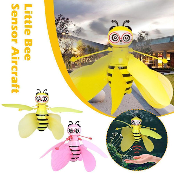 Flygande Fée Honungsbi Dockor Magiska Julklappar Infraröd Kontroll Induktioner Snabbt~ yellow one-size