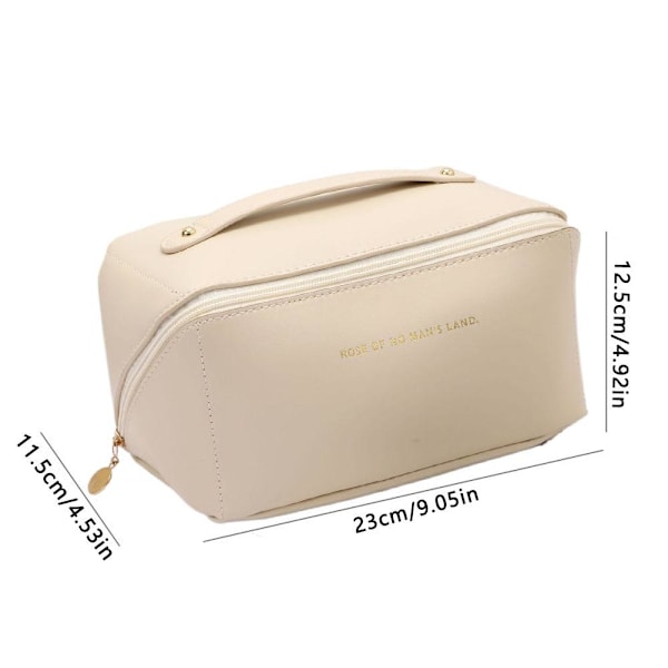 Molnkudde Sminkväska Handhållen Reseportabel Stor Sminkväska Förvaringsväska Toalett K5H2 mocha brown 1pcs