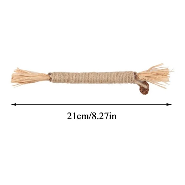 1/5X Silvervine tuggleksaker för katter, kattungegodis, kattmynta, rengöring av tänder, leksak I0I7 teething rodA 21cm 5pcs