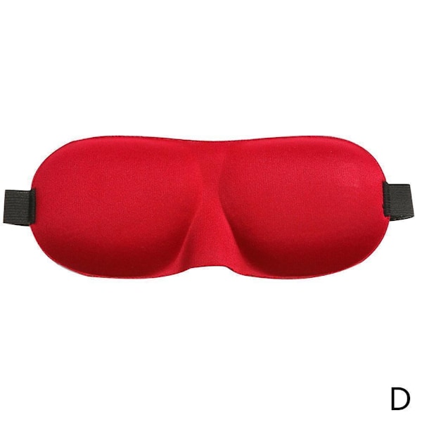 3D Reseögonmask Sovmask Vadderad Skugga Skydd Vila Avslappning Sovbindel Z1O0 wine red one-size