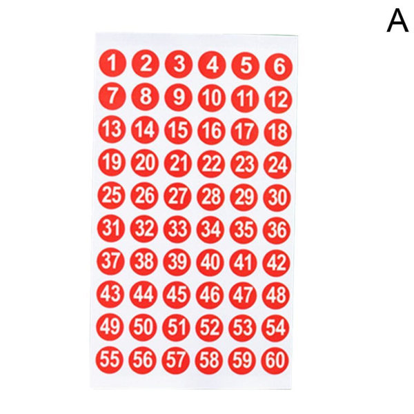 dmmmm 1-300 Antal Vinyldekaler Röda Självhäftande Premium Deca redA 1-60