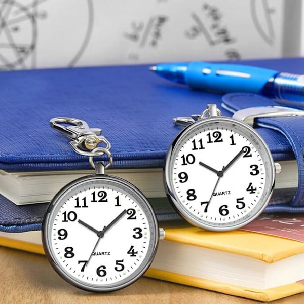 Kreativ Fickur Nyckelring Modeväska Examen Ficka Nyckelring Hänge Klocka P3L1 Golden One size