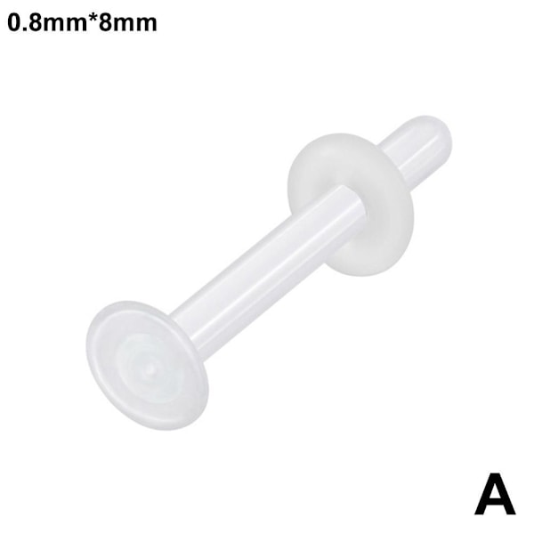 Glas Örhängen Transparent Osynlighet Mode Örhängen Accessoarer För Student Kvinnor Män P7 WhiteA One size 2pcs