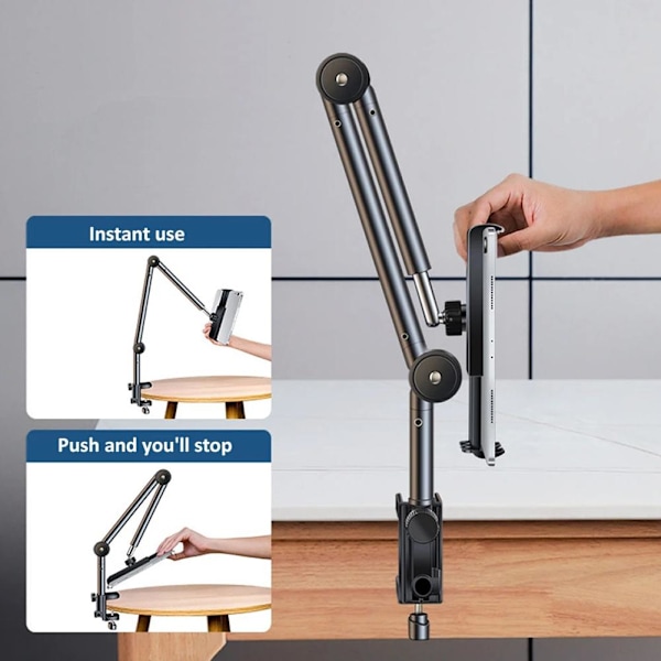 360° Roterande Lång Arm Skrivbord Säng Telefonhållare Ställ Lazy Mount Tablet T3V8 L2P2