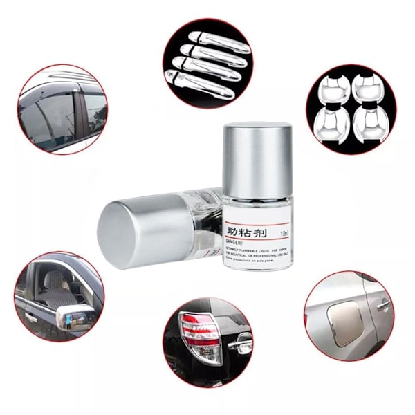 10ml Häftprimer Adhesionsfrämjare Vinylfolie Snabbtorkande Lim Biltillbehör／