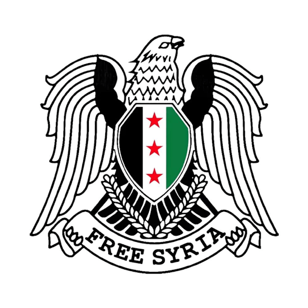 Syrien Flagga Syrisk Vapen Multi Storlekar Bildekal Självhäftande VBest V5P9 C30*29cm One size