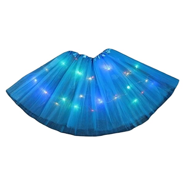 LED Ljuskjol Balettkläder Lysande Maskerad Sparklin A3c4 Blue 30cm
