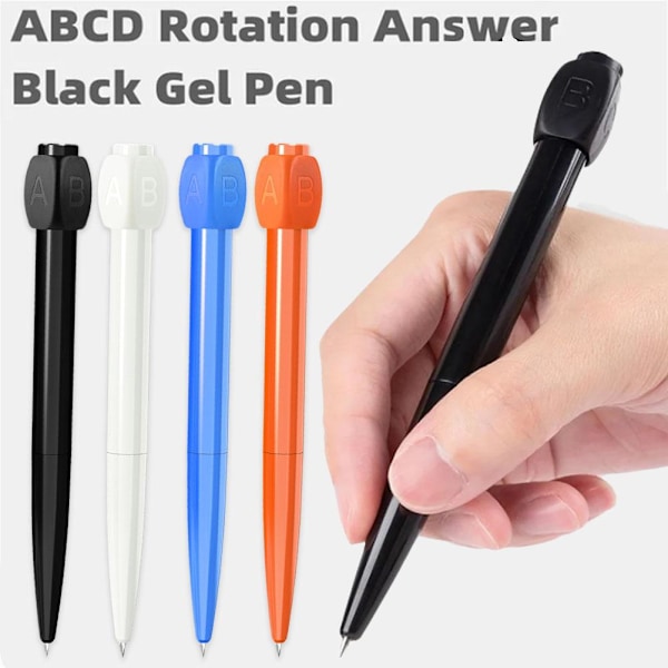 Decompression Roterande Gel Penna Svar Penna Nyhet Abcd Kulspetspenna✨w M4J6 R7D4 black one size