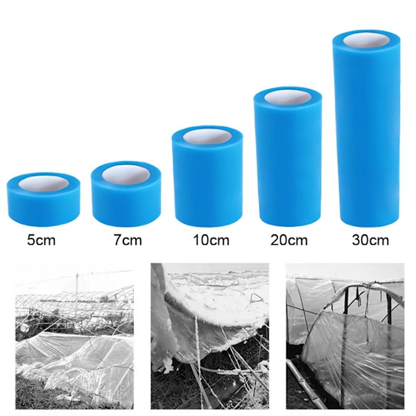 Extra Stark Polytunnel | Reparationstejp för växthus | Polyeten | Klar eller Blå UK transparent 30cm*10m