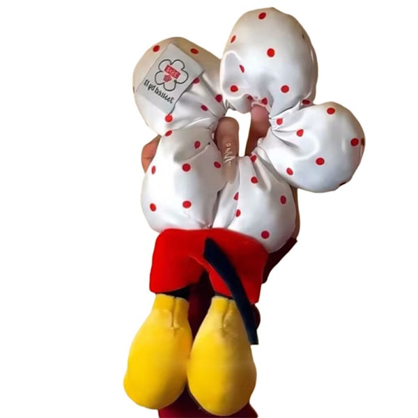 Prickig Blomma Mickey Rumpa Hårband Stor Tarm Cirkel Black One size
