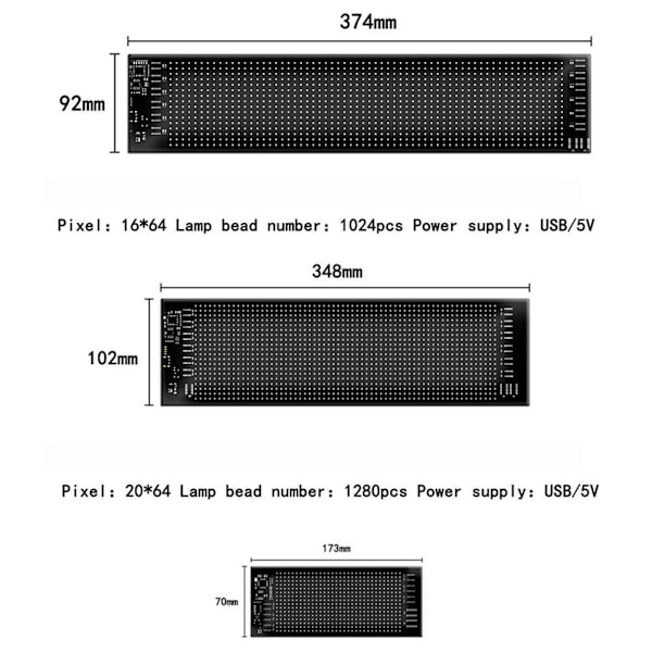 Led Bilmonterad Flexibel Fullfärgsskylt Intelligent Kan Styra Diy T7e0 A 1set