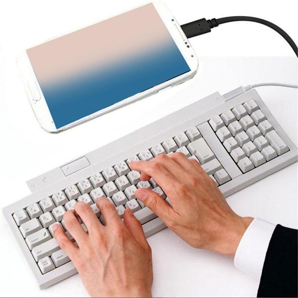 OTG USB-C 3.1 Hane Typ-C till USB Adapter 3.0 A Hona Konverterare 2025 DataUS2025 white one-size