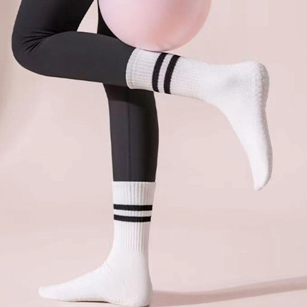 Halkfria Snabbtorkande Strumpor Professionella Halkfria Yogastrumpor Hög Elasticitet Damhoppningsstrumpor grey 35-43EU