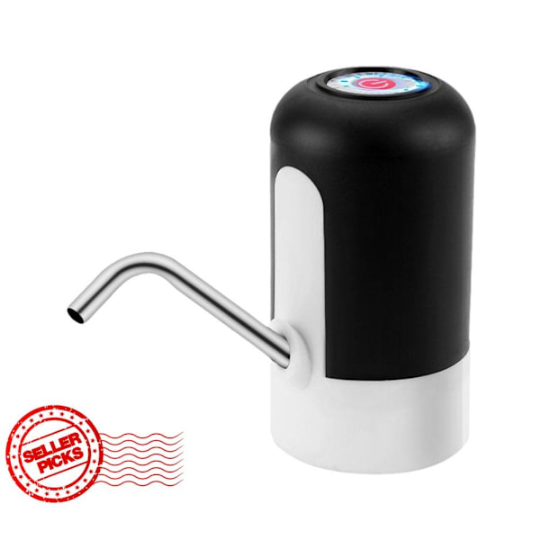 Elektrisk hushållsvattenpump för flaskvatten, automatisk vattendispenser, trådlös vatten W6h5 black 1pcs