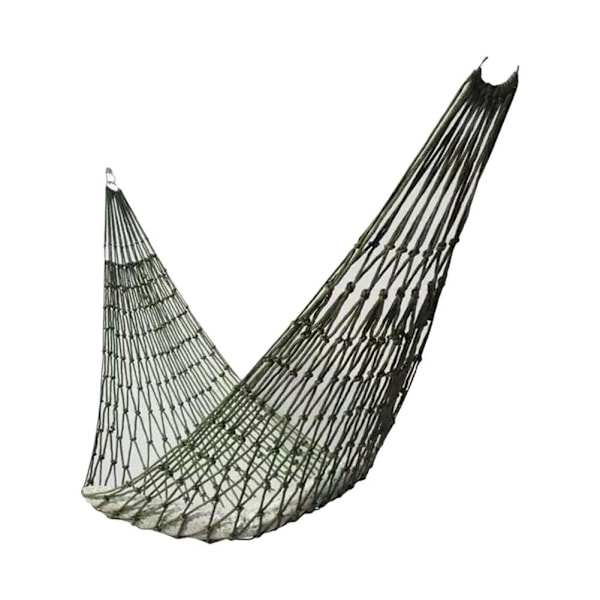 Generisk Utomhus Rese Camping Sport Hängmatta, Utomhus Sport Hängmatta Nät Mesh Nylon Rep Sovbädd Gunga med Krokar för Trädgård Strand Gård