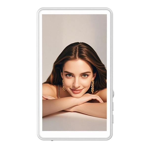 Magnetisk Trådlös Selfie-skärm – 4\" Bakre Kameravy för iPhone & Android, Portabel Selfie-display för Vloggning, Livestreaming White 1 pcs