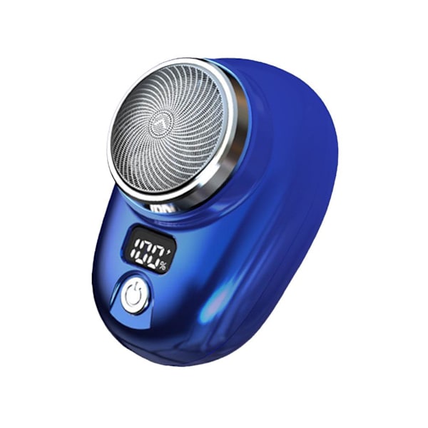 Bärbar Elektrisk Rakapparat Mini-rakning för Män USB Uppladdningsbar Rakapparat Resor Hemma blue One-size