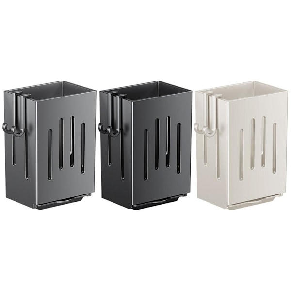 Vägghängd köksredskapshållare avloppsställ bricka hylla förvaring E9C5 P4S2 Grey One size