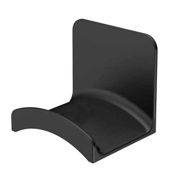 1x Hörlurshängare Under Skrivbord Krok Headset Display Ny Väggmonteringshållare -AU. Black 2pcs