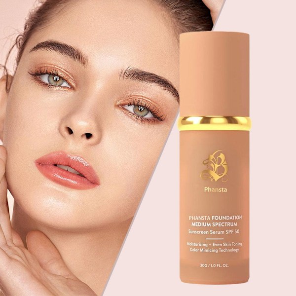 30g Biomimic Foundation 4 i 1 - Medium Spectrum Foundation Flytande Gåva.