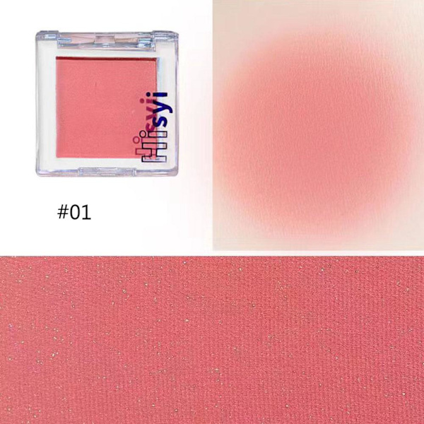 Pure Desire Blush Monokrom Rouge Rosa Fräsch Vattentät Nybörjarvänlig N5M0 01#peach color 2g