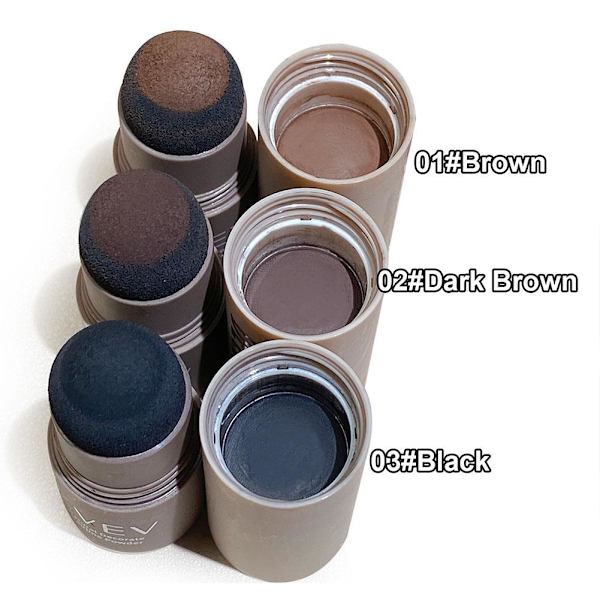 Maffick Naturligt Förskönande Hårfästepuder För Styling Vattentätt Svettsäkert Icke-Fällande D2n2 dark brown 1pcs