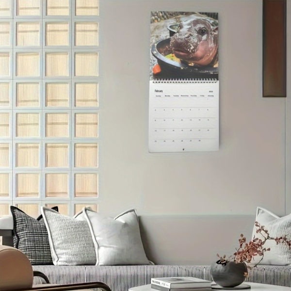 Moo Deng Kalender, Roliga Hippo Väggkalendrar, 2025 Moo Kalendrar Deng 'AU.