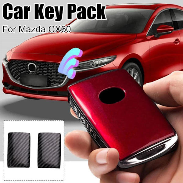 Bil Fjärrkontroll Nyckel Fob Skydd Fodral Hållare Nyckelring Skal CX60 För -Mazda 2022-23 ✨ D 1pcs