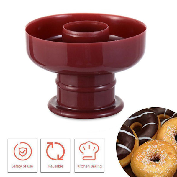 Donut Maker Skärare Form Desserter Bakning Doughnut Kaka Verktyg Form DIY Tårta R5S0 round 1pc