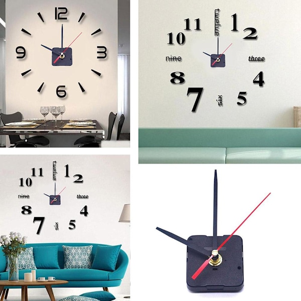 DIY Klocka Quartz Urverk Mekanism Visare Ersättning Fri Frakt Del NICE-