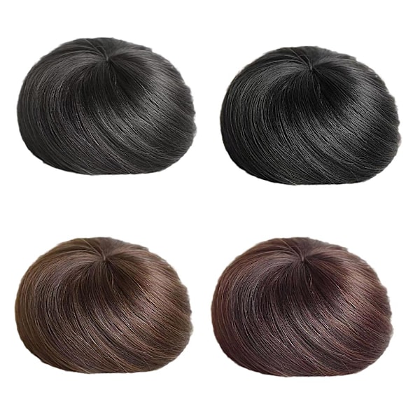 Syntetisk Chignon Donut Roller Hårstycken Elastisk Blond Bun Hai light brown 1pcs