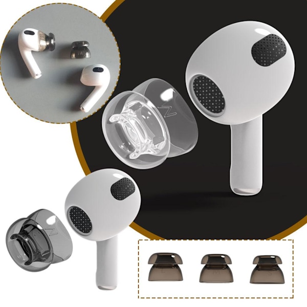Ersättningsöronproppar för AirPods 4 Anti-slip Ljudreducerande Hörlurar Earti P8B2 transparent M