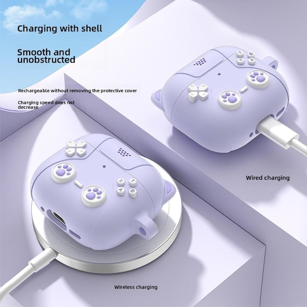 Skyddande stilfullt fodral för Airpods 4-serien H7I5 Hörlurar T4T7 O7S1 black For AirPods 4