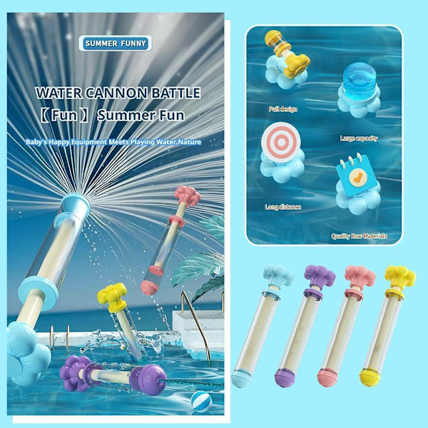 Vatten Blaster Tube Barn Spray Leksak Utomhus Sommar Pool ✨y Blötläggningsspel Present Kul J7U1