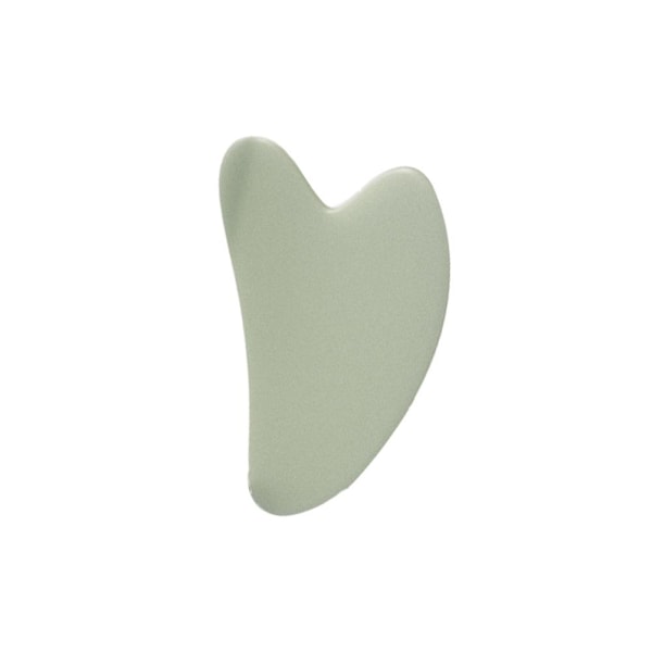 Roller för Ansikte Hals Öga Harts Ansiktsmassage Instrument Hälsovård Scrapi V4E7 Green shaped gua sha board 30g