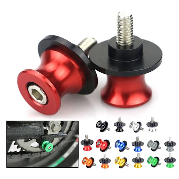 Kreativa Universella Motorcykelställ Lyftram Skruvar Modifiering Suppl Y6H6 Red One size