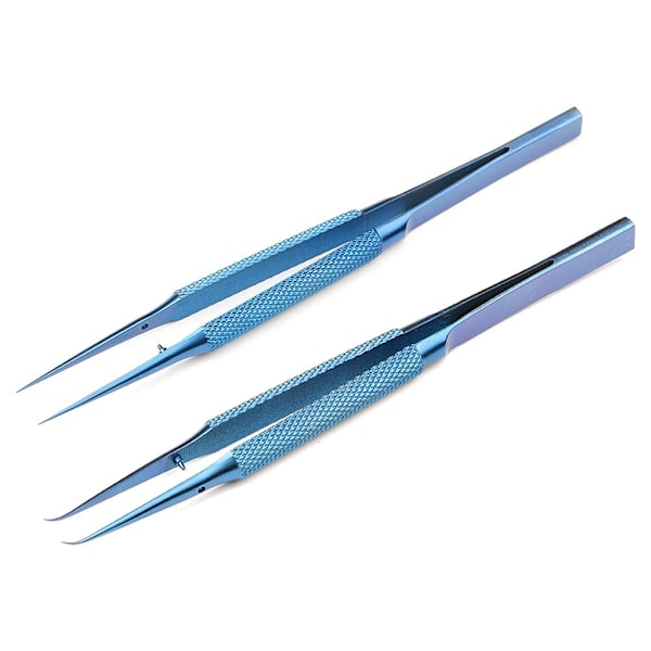 Titanlegering Pincett Underhållsverktyg 0.15 Kant Precision Fingeravtryck Twe R7A3 blueB elbow