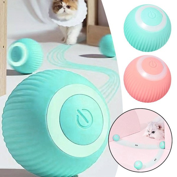 Gravity Smart Rullande Boll Kattunge Elektrisk Leksak Retande Avlastande Boll Retande Katt Katt Bitbollar F0t2 pink 1pcs