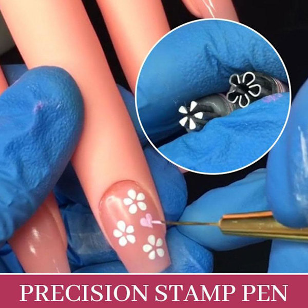 10-delars Nagelset Praktisk Nagelförsegling Nagelkonst Stämpel Penna P3h4 D 1pcs