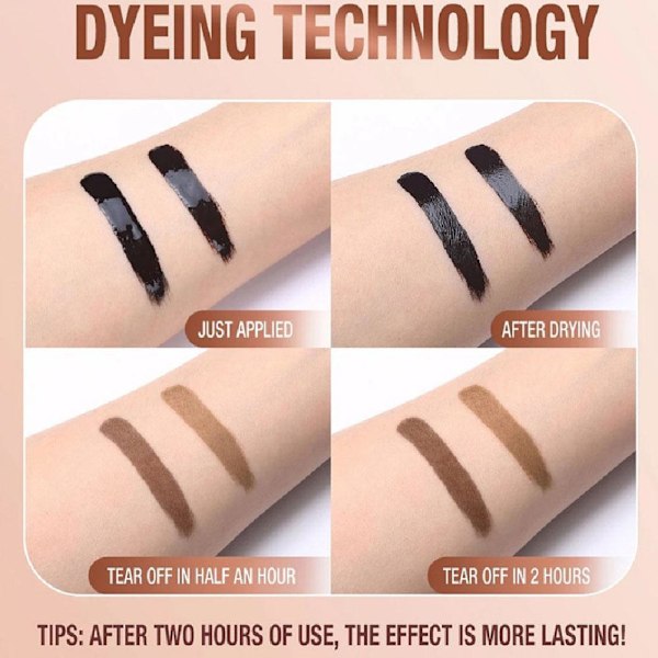 Ögonbrynstatuering Peel-Off Tint Gel Brow Easy Långvarig Vattentät❀ RUEEET#3 6ml