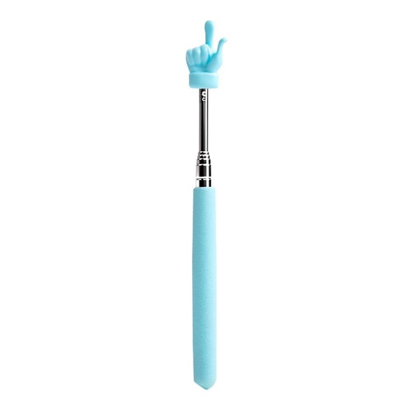 Teleskopisk Lärarpekare Mini Hand Klassrum Och Pekare Presentation Finger K6I2 blue one-size