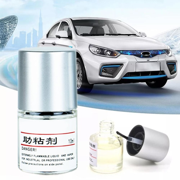 10ml Häftprimer Adhesionsfrämjare Vinylfolie Snabbtorkande Lim Biltillbehör／