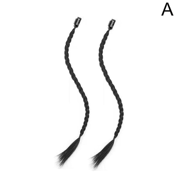 Modeperuk med hästsvans för kvinnor, simulerat hår, hårtillbehör, HaircR1-flätor Hot V8 black one size