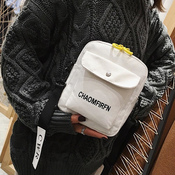 Koreansk Mobilväska För Kvinnor Sling Bag Mini Resväska Crossbody-väska D0u1 White One size